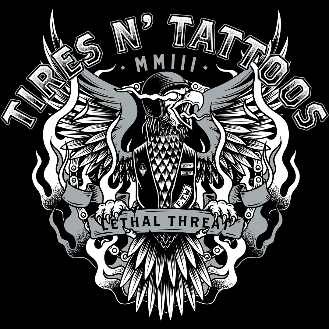 Tires N Tattoos Raglan