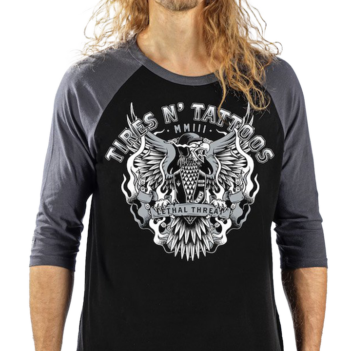 Tires N Tattoos Raglan