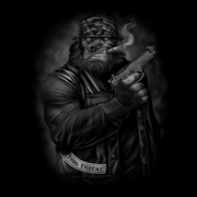 Pistol Packing Gorilla Men's Black Tee Shirt