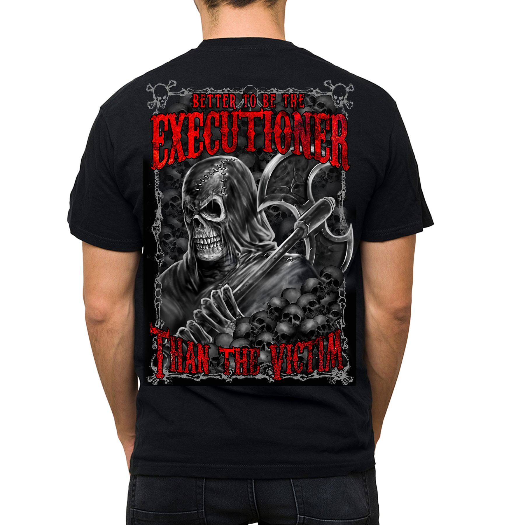 The Executioner Men's Black Tee Shirt – Lethal Threat The Executioner Men's Black Tee Shirt – Lethal Threat