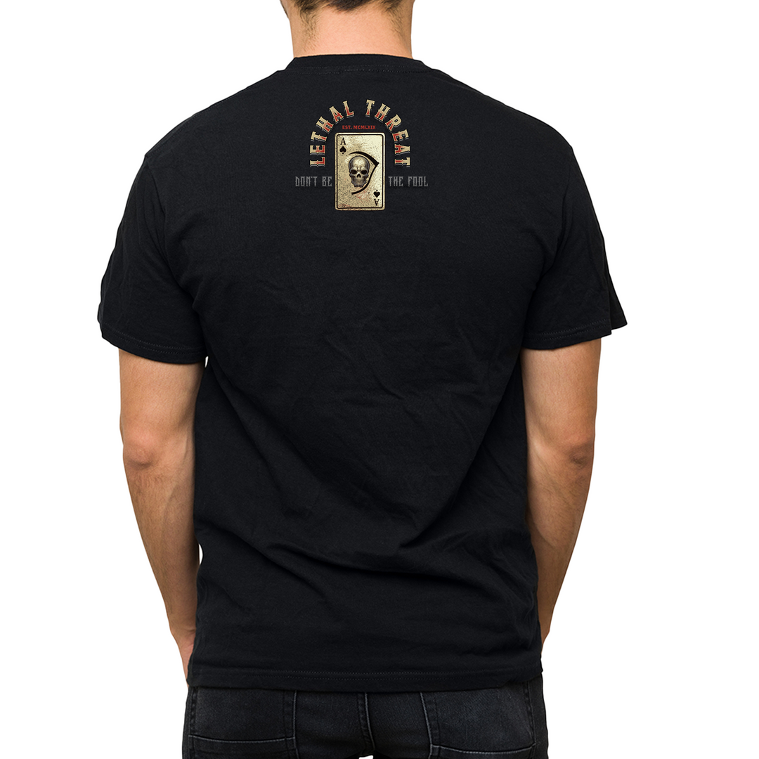 Play the Hand Jester Men's Black Tee Shirt