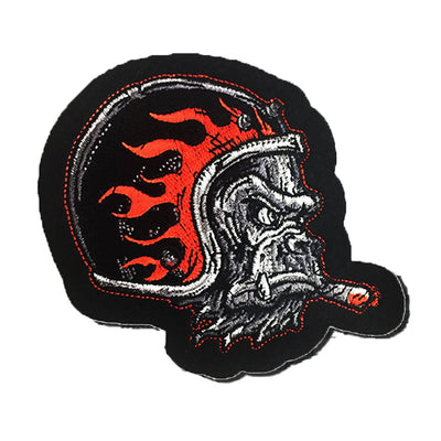 Gorilla Helmet Cigar Embroidered Patch