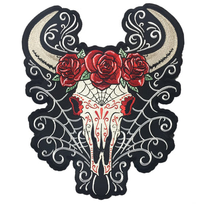 D.O.D Western Skull Large Embroidered Patch