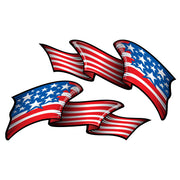 USA Metal Flake Flag Decal