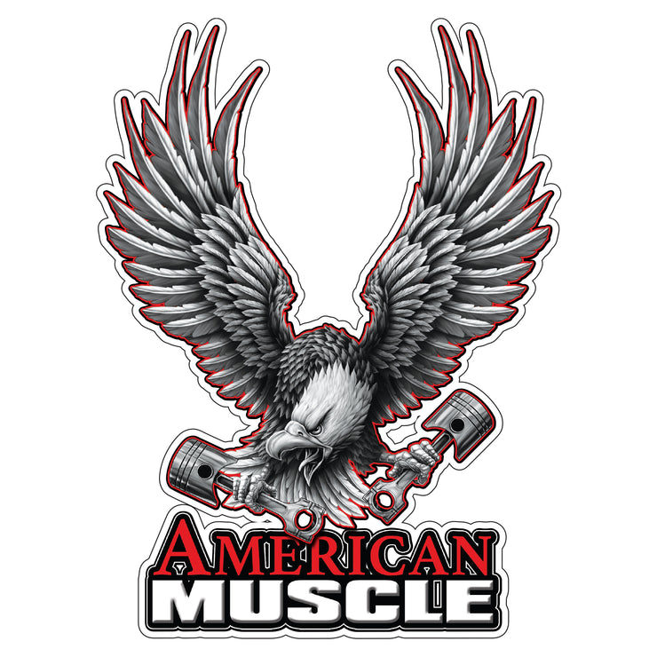 American Muscle Eagle Decal