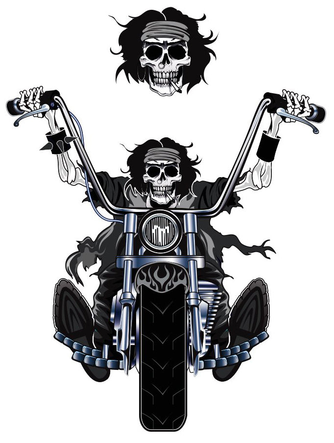 Reaper Biker - Mini Decal