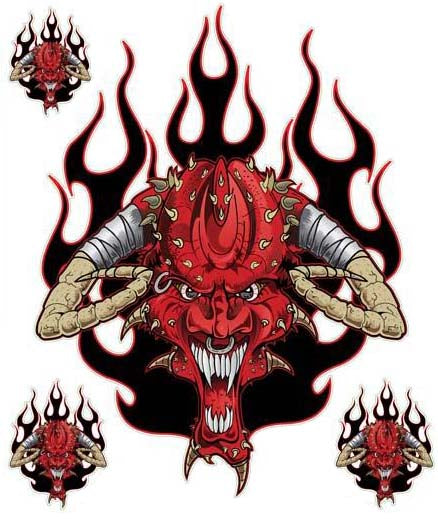 Sinister Pierced Devil Decal