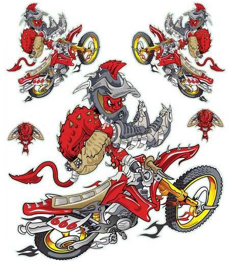Devil Ride Motocross Decal