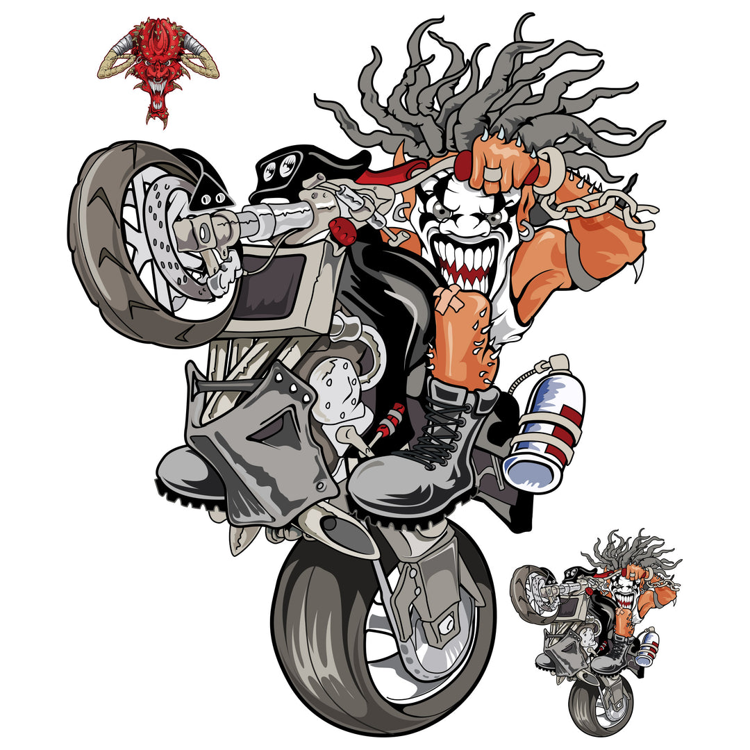 Street Fighter Killer Clown Decal