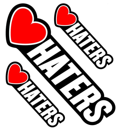 LOVE Haters Decal