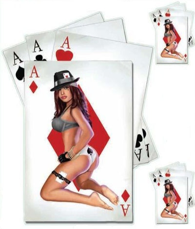 Poker in the Rear Pin Up Girl Decal
