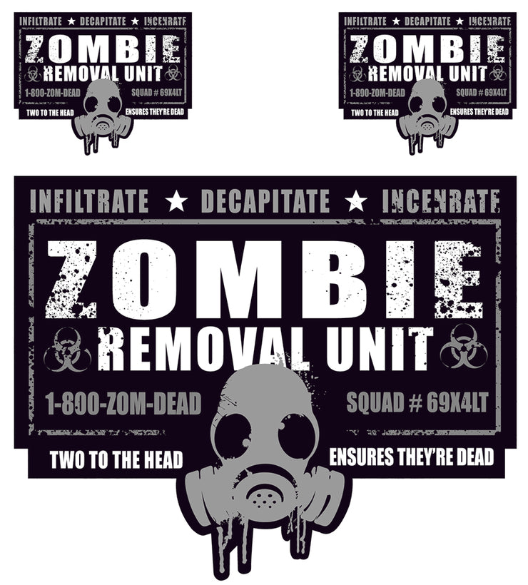Zombie Removal Unit Decal