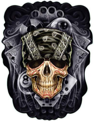 Bandana Skull Decal – Lethal Threat