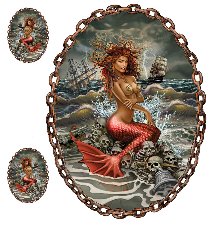 Stormy Pin Up Girl Mermaid Decal