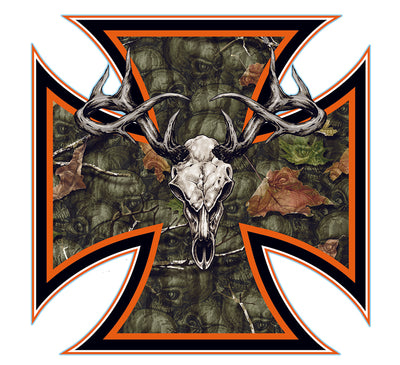 Deer Skull Hunter Cross