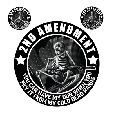 2nd Amendment Skeleton Decal