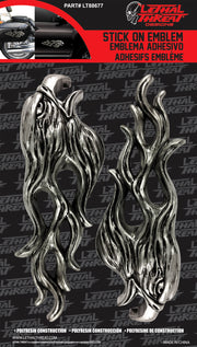 Eagle Flames LT & RT 3D Peel n Stick Emblems