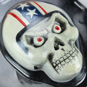 White Helmet Skull 3D Peel n Stick Emblem