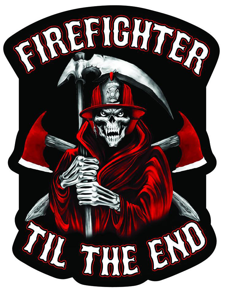Firefighter Til The End Decal