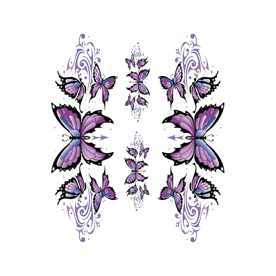 Purple Butterfly Left & Right Decal