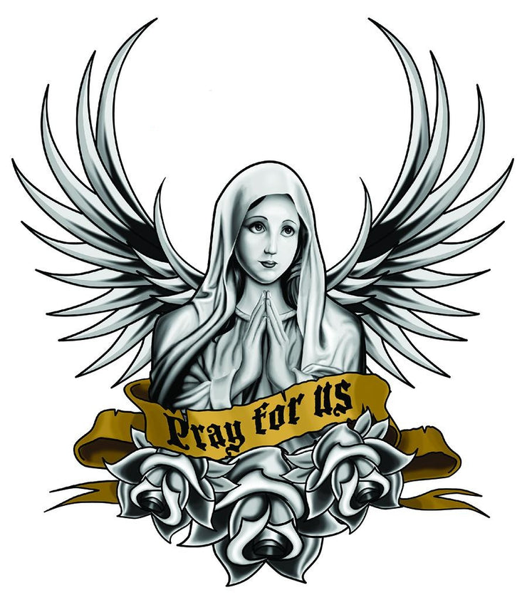Pray for Us Virgin Mary Decal