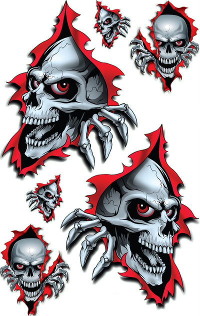 Skull Decals & Skull Stickers for Motorcycles & Cars – Lethal Threat