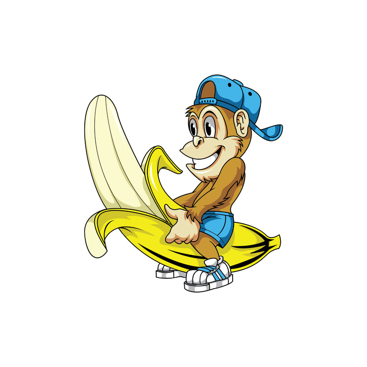 Monkey Banana Mini Decal/Sticker