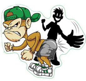 Spank The Monkey Sticker