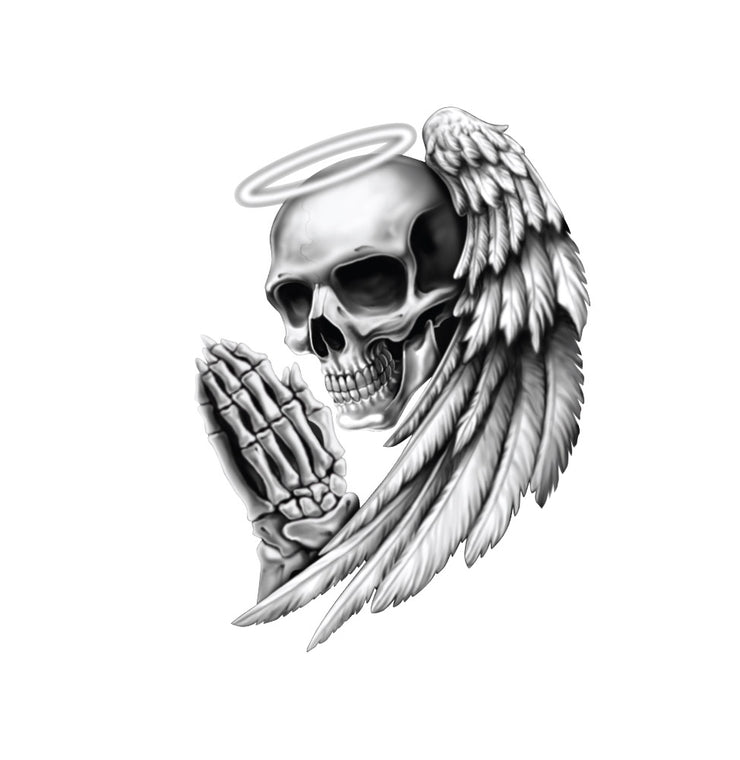 Angel Skull Mini Decal/Sticker