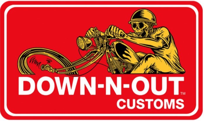 Chopper Skull Rider Mini Decal/Sticker