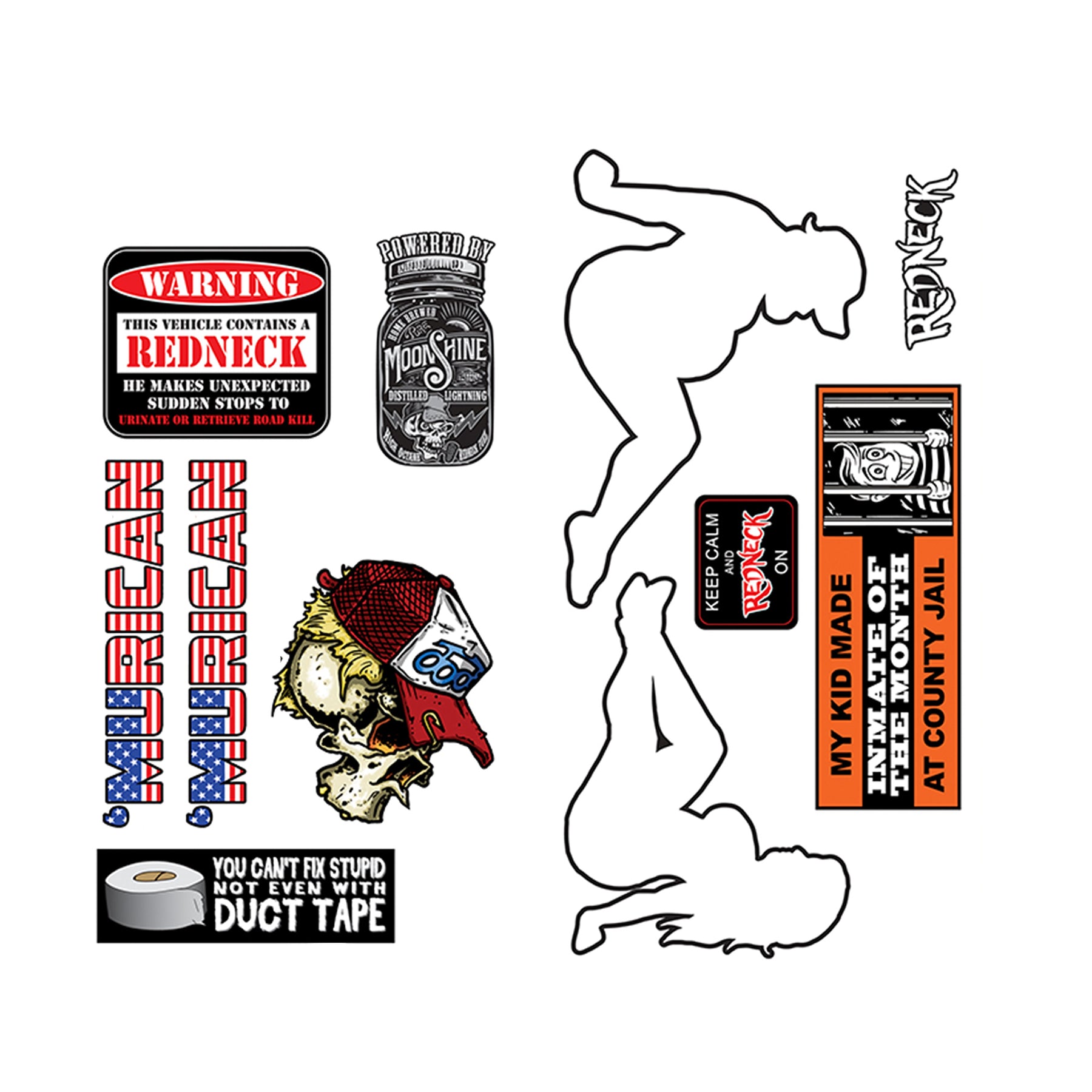 Redneck Lettering Redneck Stickers For Trucks