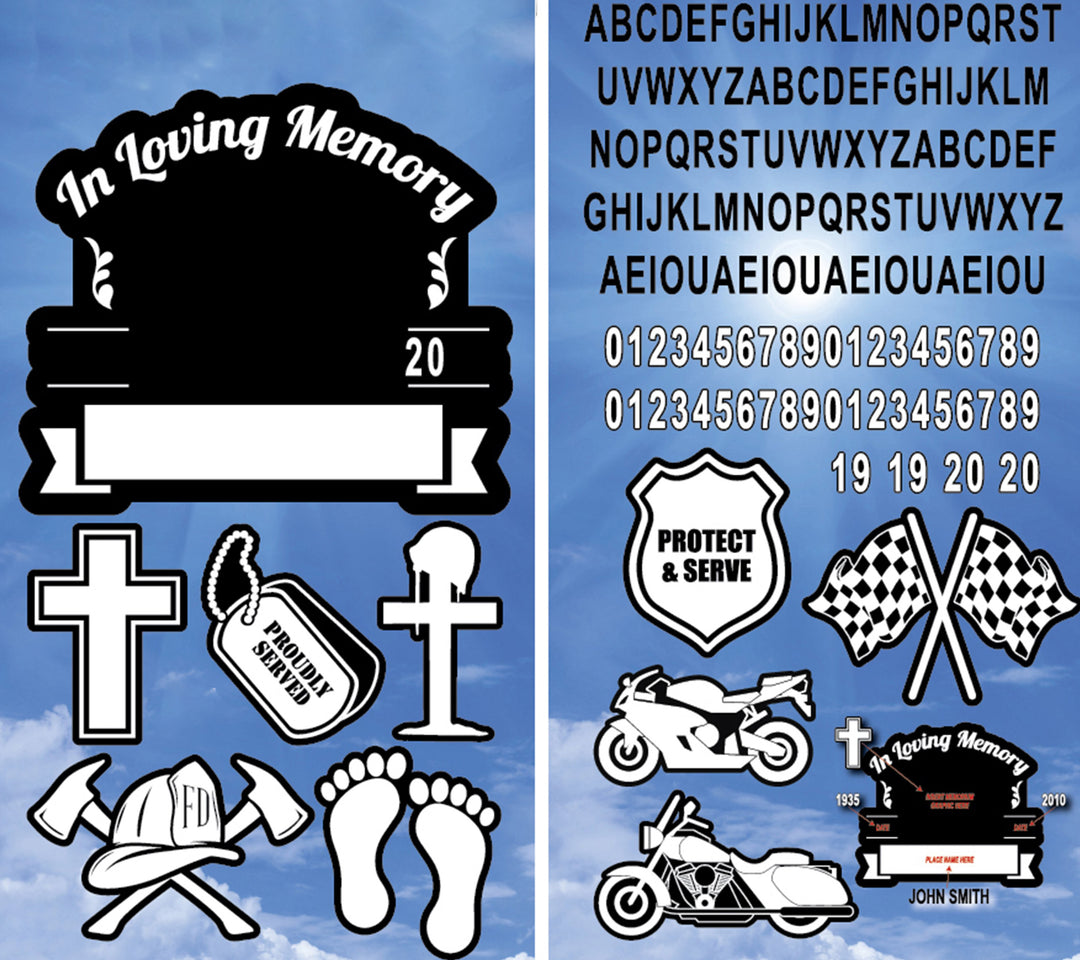 In Memory Decal Series