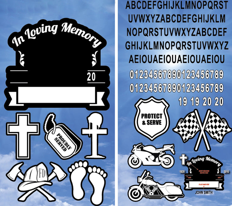 In Memory Decal Series