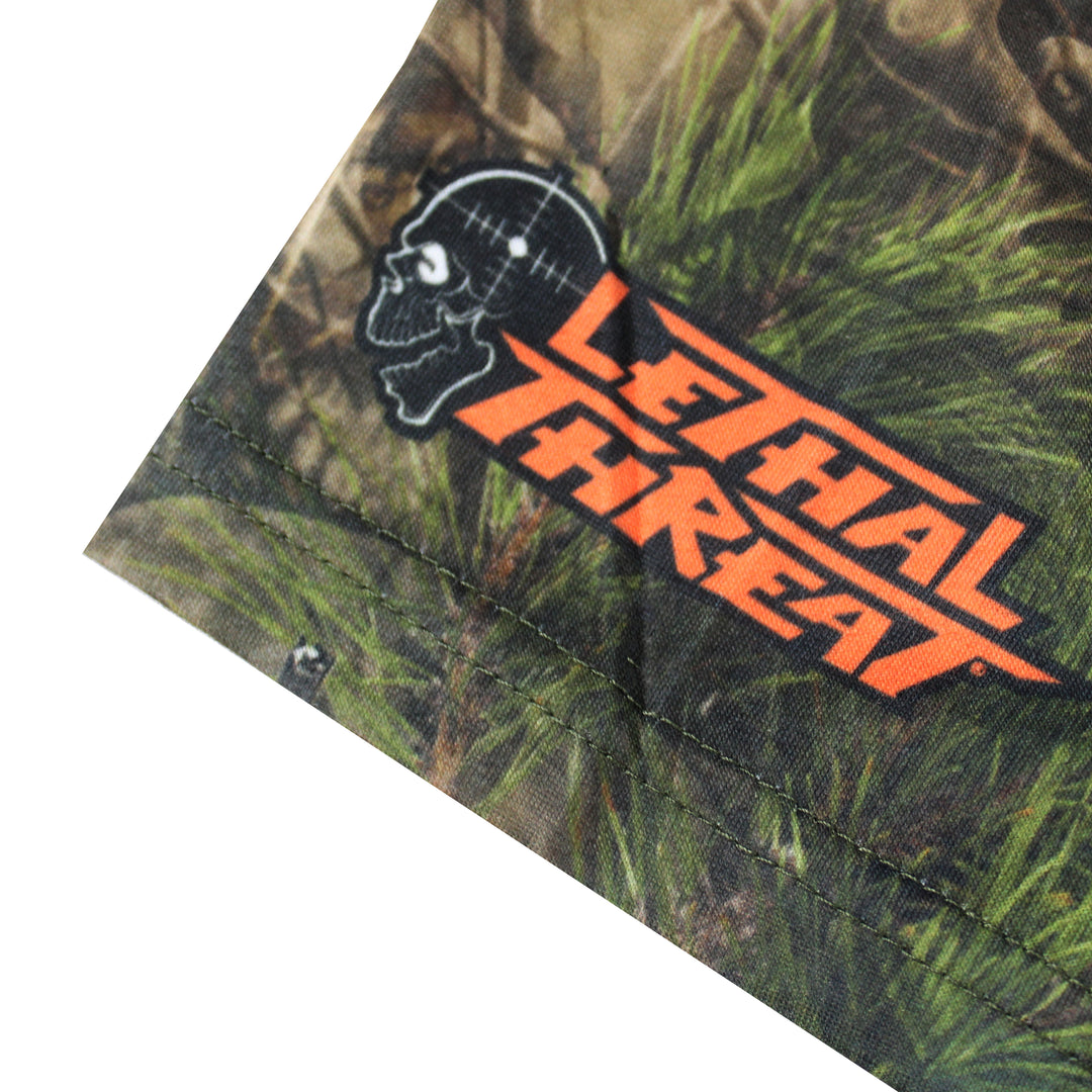 Women Backwoods Skull Camo Womens V Neck T- Shirt