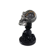 Cyborg Skull Head with Skull Display Stand / Dash Topper