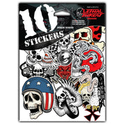 Biker Ten Pack Sticker Series
