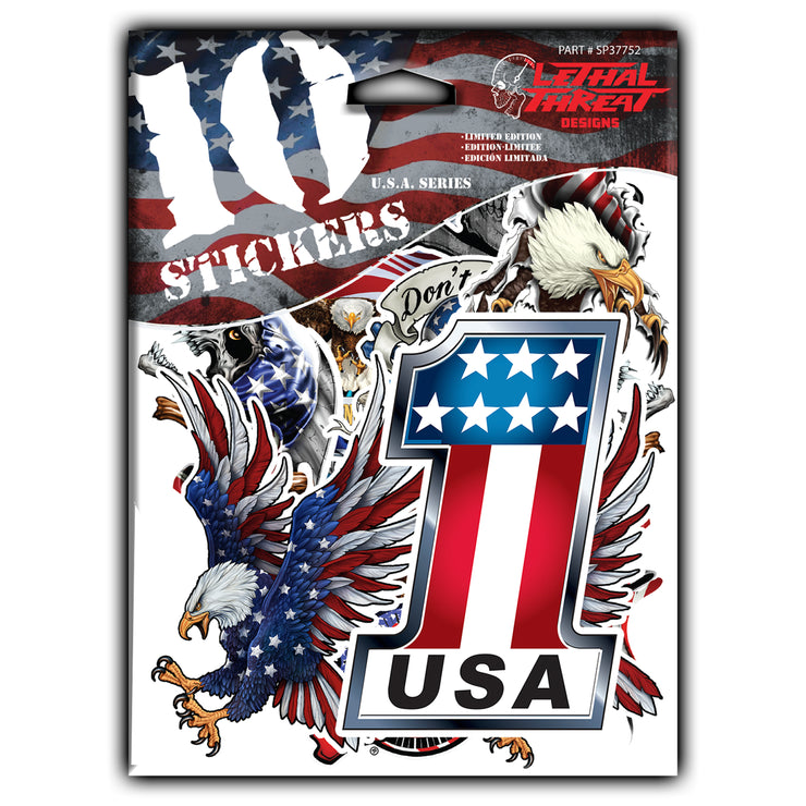 USA / Patriotic Ten Pack Sticker Series