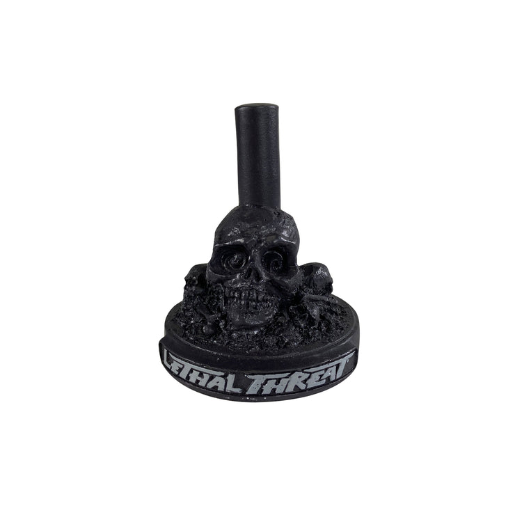 Cyborg Skull Head with Skull Display Stand / Dash Topper