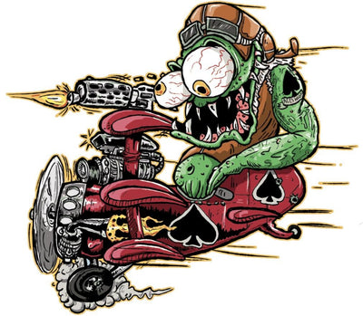 Rude & Crude Decal: Aces High Monster Mini Decal/Sticker