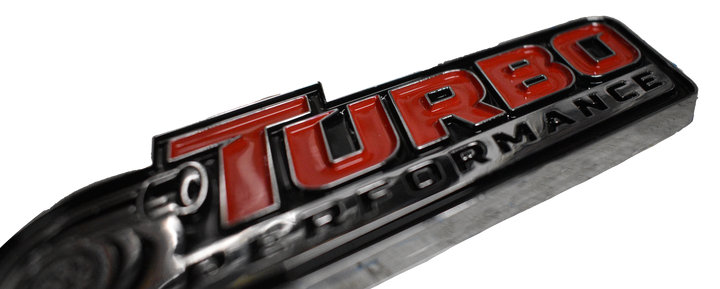 Turbo 2 Pack Peel n Stick ABS Emblem