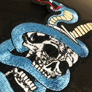 Silent & Dead Skull Snake Embroidered Patch