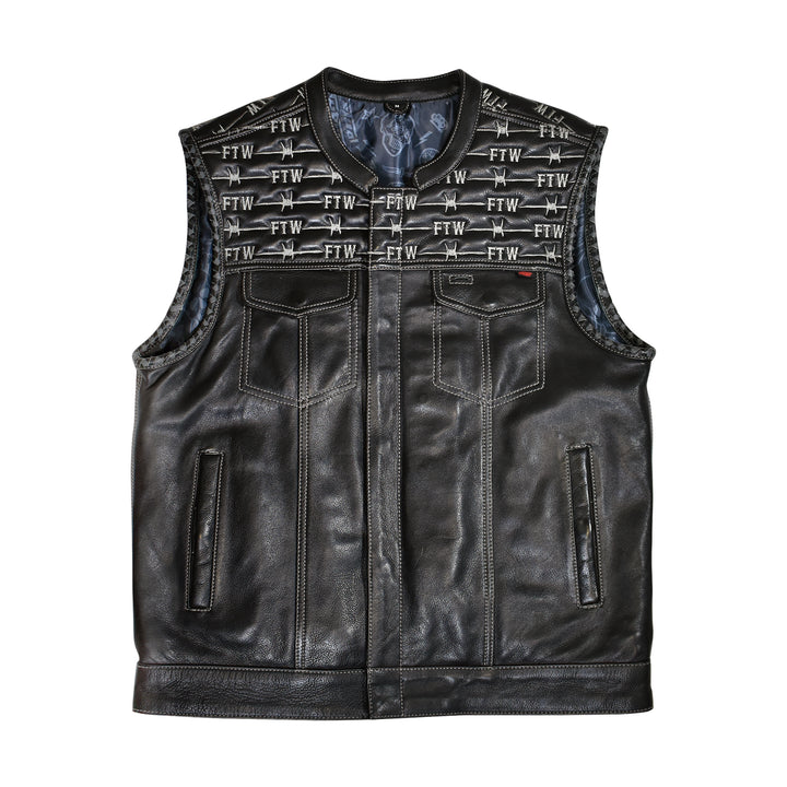 FTW Skull Leather Vest