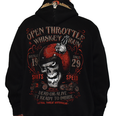 Biker zip top up hoodies
