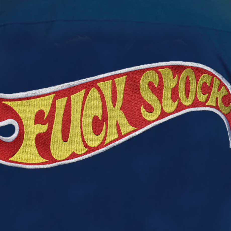 Fu©k Stock Embroidered Work Shirt / Shop Shirt
