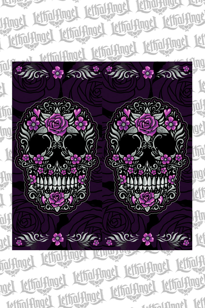Floral Skull Face Mask