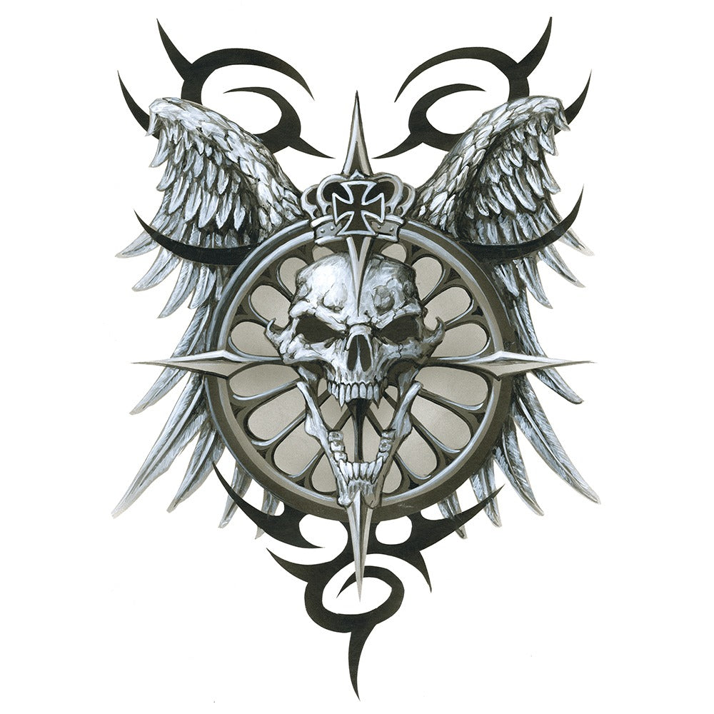 Winged Tribal Skull