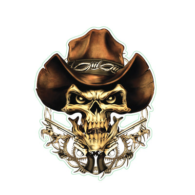 Cowboy Skull - Mini Decal