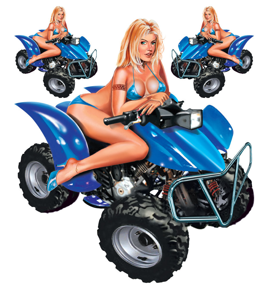 Quad Babe Decal