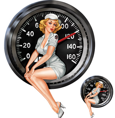 Speedometer Girl Decal