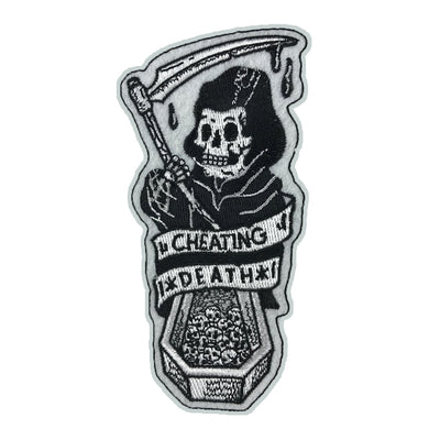 Cheating Death Reaper Coffin Embroidered Patch